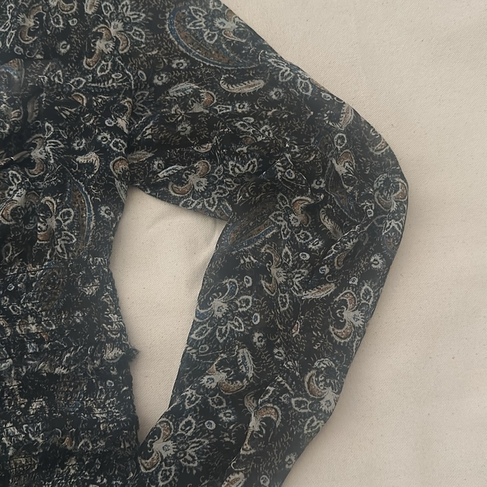 NWT Free People Lolita Top in Black Combo - Picture 7 of 16